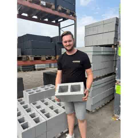 Betonblokken hol 39x19x19 | gewicht en materiaal besparend