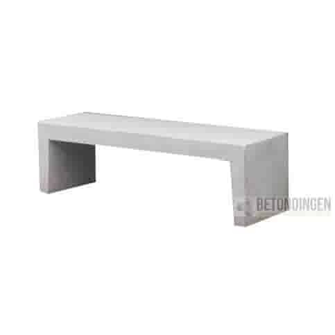 Tuinbank beton 150 cm wit/grijs