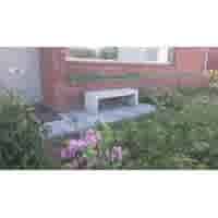 Tuinbank beton 150 cm wit/grijs Tuinbank beton 150 cm wit/grijs