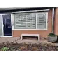 Tuinbank beton 150 cm wit/grijs Tuinbank beton 150 cm wit/grijs