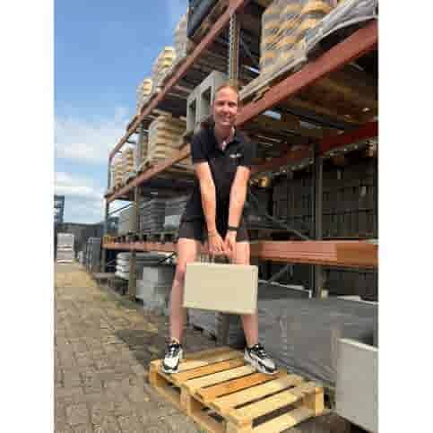 Betonblok grijs 40x20 en 25 cm hoog