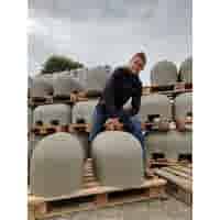 Jumboblokken grijs met RVS schroefhuls M16