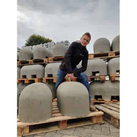 Jumboblokken grijs met RVS schroefhuls M16