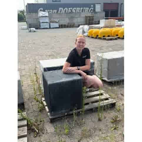 Kubus antraciet beton 50 cm