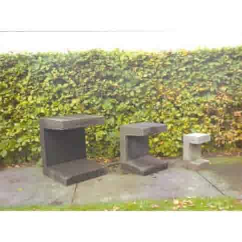 U element beton 20x15x30 antraciet