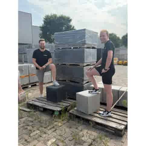 Kubus antraciet beton 40 cm