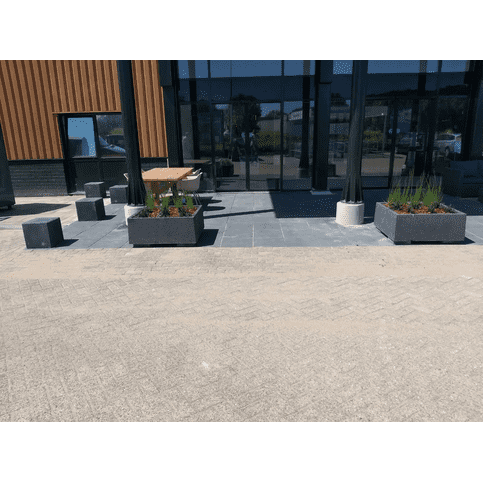 Kubus antraciet beton 40 cm