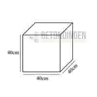 Kubus antraciet beton 40 cm Kubus antraciet beton 40 cm