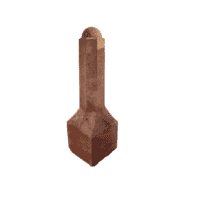 Amsterdammertje type 1  roestbruin 105 cm