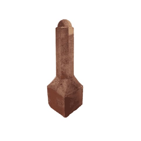 Amsterdammertje type 1  roestbruin 105 cm