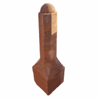 Amsterdammertje type 1  roestbruin 105 cm