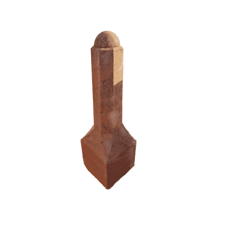 Amsterdammertje type 1  roestbruin 105 cm