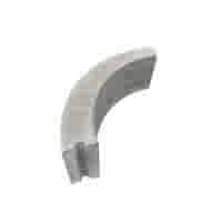 Opsluitband bochtbanden grijs 10x20x78,5 cm R= 0,5 tot 15