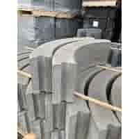 Opsluitband bochtbanden grijs 10x20x78,5 cm R= 0,5 tot 15