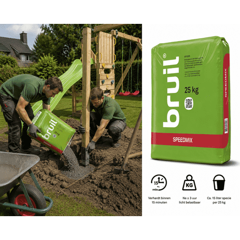 Snelbeton 25 kg plastic zak