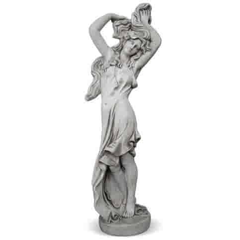 Betonnen tuinbeeld Dansende Vrouw met lang haar 156 cm