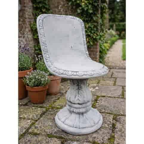 Klassieke betonnen sierstoel 80 cm