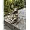 Pandabeer bamboe beeld H13 cm