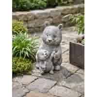 Betonnen tuinbeeld Panda met welp H24 cm Betonnen tuinbeeld Panda met welp H24 cm