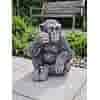 Betonnen tuinbeeld Chimpansee klein 36 cm