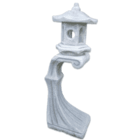 Decoratieve Japanse lantaarn van beton 136 cm hoog