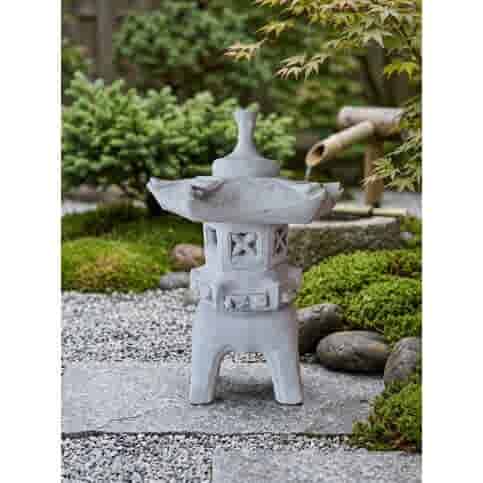 Japanse stijl tuinlamp van beton 40 cm