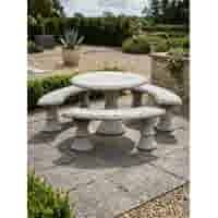 Betonnen Deluxe bankje met tafel set 82 cm