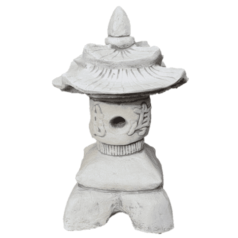 Japanse tuinlamp met tekens 45 cm
