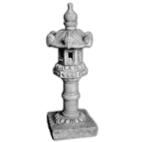 Klassieke sierlijke tuinlamp beton 84 cm