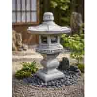 Japanse tuinlamp op sokkel 46 cm