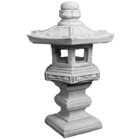 Japanse tuinlamp op sokkel 46 cm