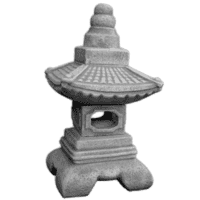 Traditionele Japanse Tuinornament van beton 45 cm