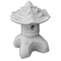 Betonnen Lotus bloem tuinlamp 40 cm
