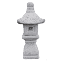Japanse tuinlantaarn van ruw beton 38 cm
