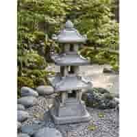 Drie-laags pagode tuinbeeld 87 cm