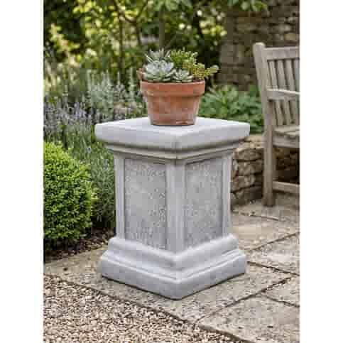 Decoratief betonnen voetstuk met ruw tekstuurpaneel 33 cm