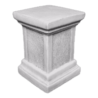 Decoratief betonnen voetstuk met ruw tekstuurpaneel 33 cm