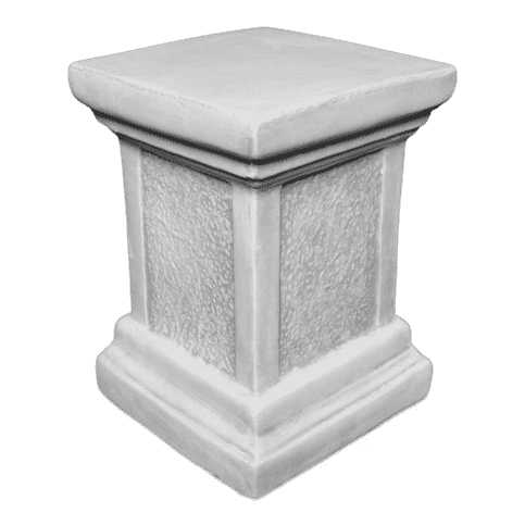 Decoratief betonnen voetstuk met ruw tekstuurpaneel 33 cm