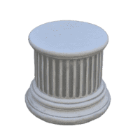 Rond betonnen voetstuk 23 cm