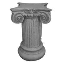 Sierlijk gegraveerde sokkel 60 cm