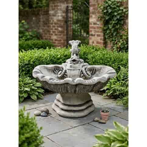Betonnen fontein enkel laags 55 cm diameter