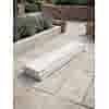 Wit betonnen blok met decoratieve rand 7 cm