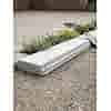 Grijs betonnen blok met decoratieve rand 96 cm