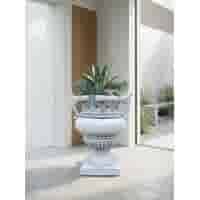 Klassieke bloempot met ornamenten - 53 cm hoog