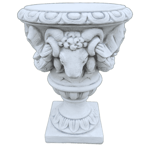 Betonnen bloempot met ram 65cm hoog