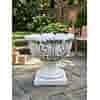 Decoratieve betonnen bloempot met bloemmotief 32 cm