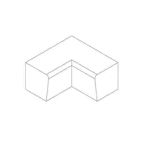 Betonnen Parkband binnenbocht 100x100 cm