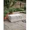 Decoratief betonblok met bloemmotief 27 cm