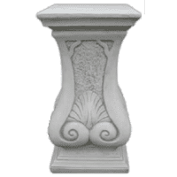 Betonnen zuil met decoratieve gravures 70 cm