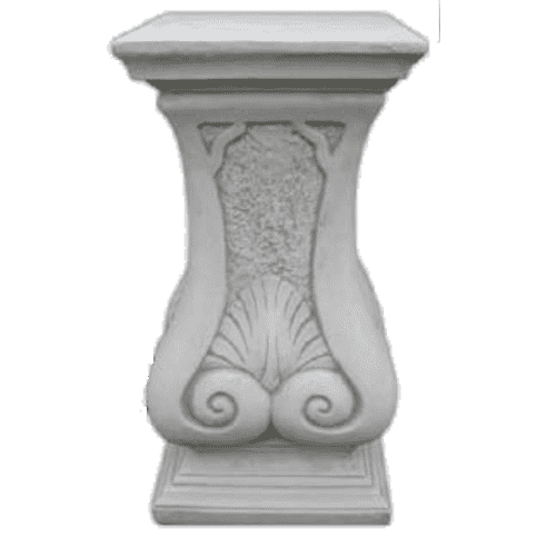 Betonnen zuil met decoratieve gravures 70 cm